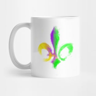 Mardi Gras Fleur de Lis Mug